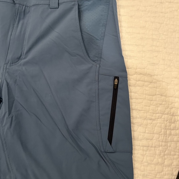 Stio Men's Slate Blue Athletic Shorts - Picture 3 of 9